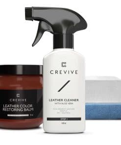 CREVIVE Limpiador de Cuero 8.45 oz y Bálsamo de