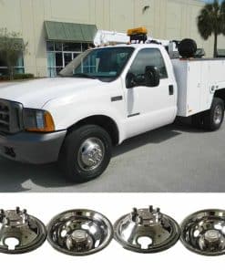 Kucaruce 4pcs 16" Tapacubos de Acero Inoxidable Pulido para