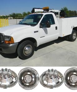 Deebior 4pcs 16" Simuladores de Rueda Doble de Acero