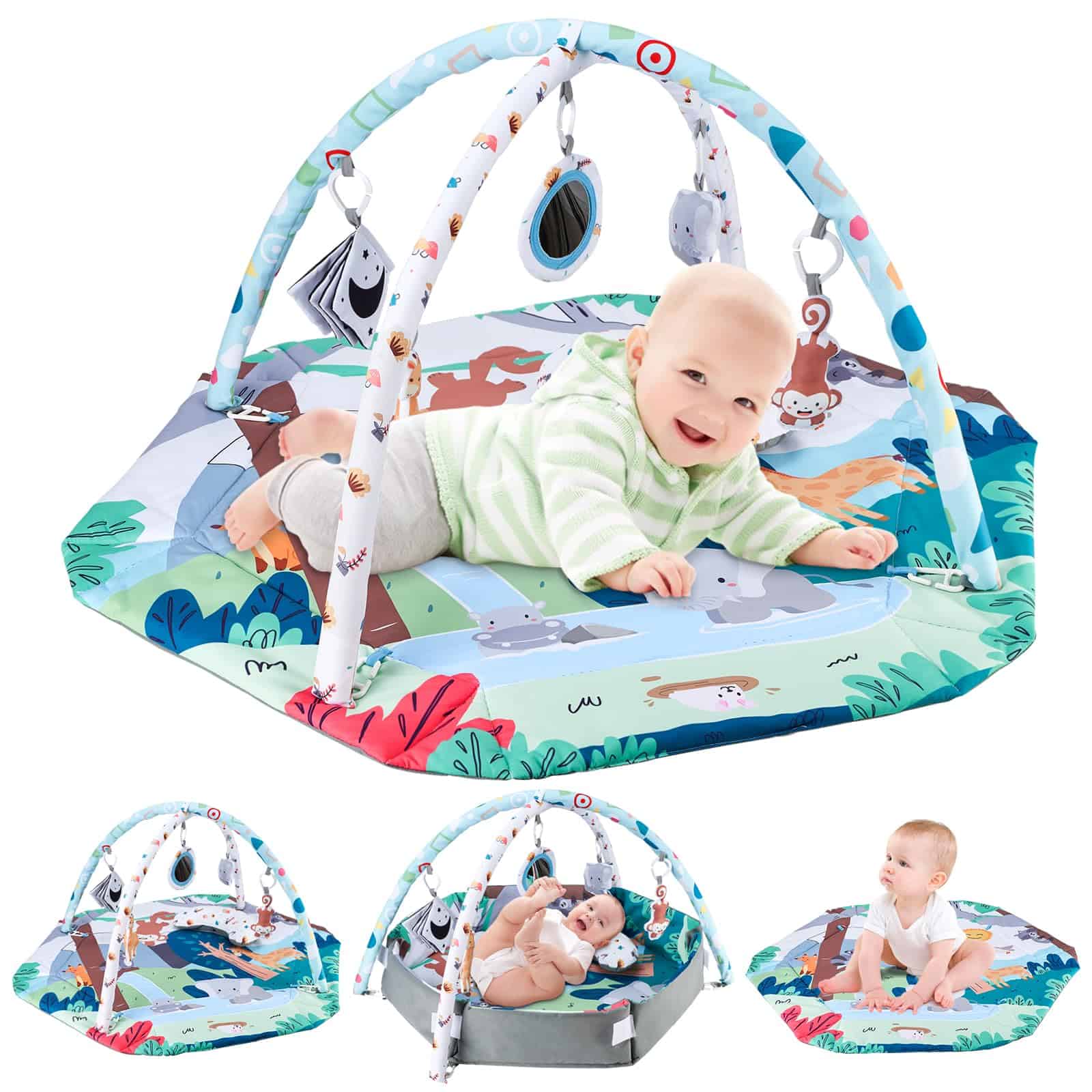moopok 9-in-1 Tapete de Actividades para la Hora del
