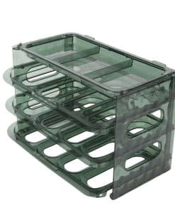 Caja de huevos Febrero Clear Black Contenedor de plástico