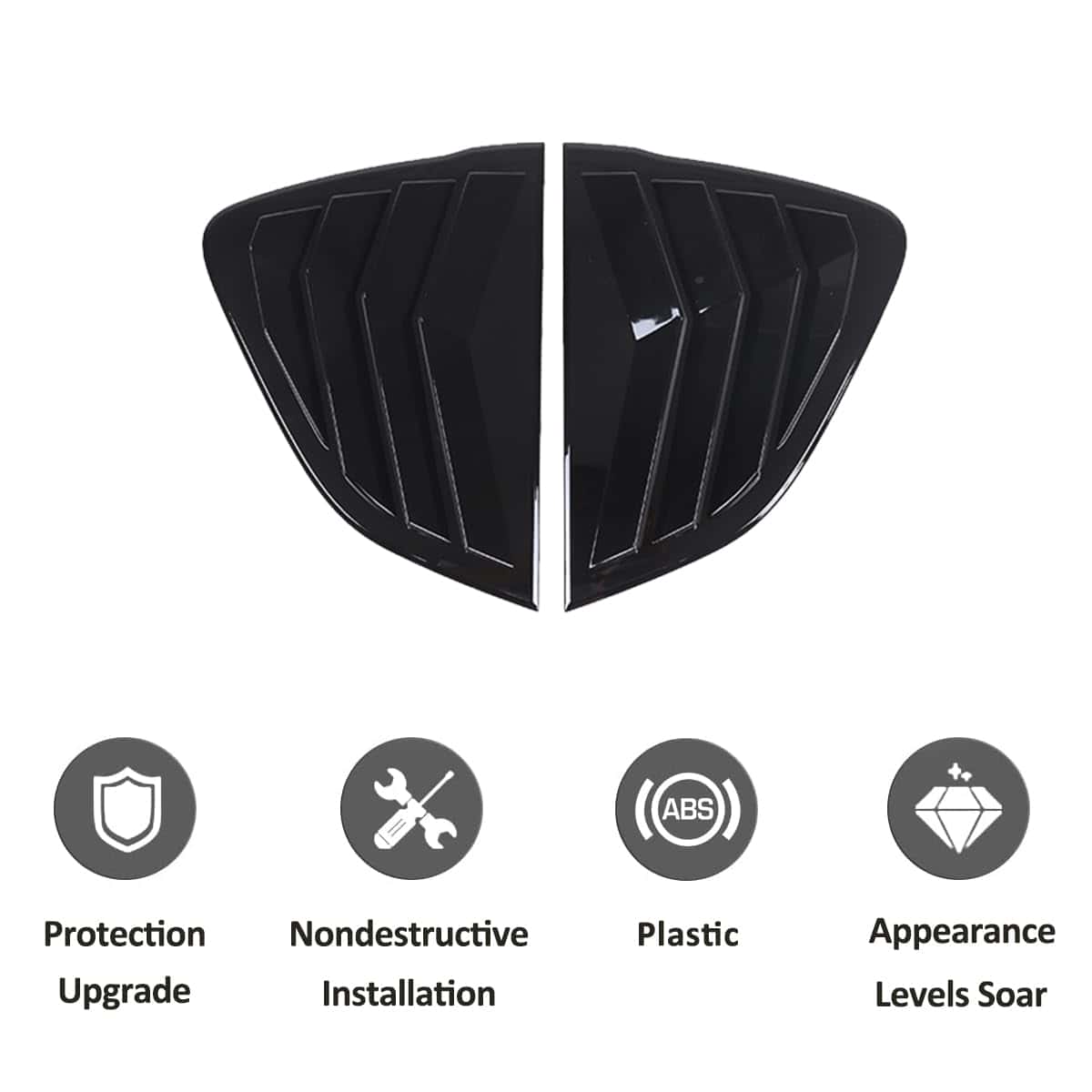 JONKOKO Deflectores de Ventana Trasera para Mazda MX-5 ND - Imagen 8