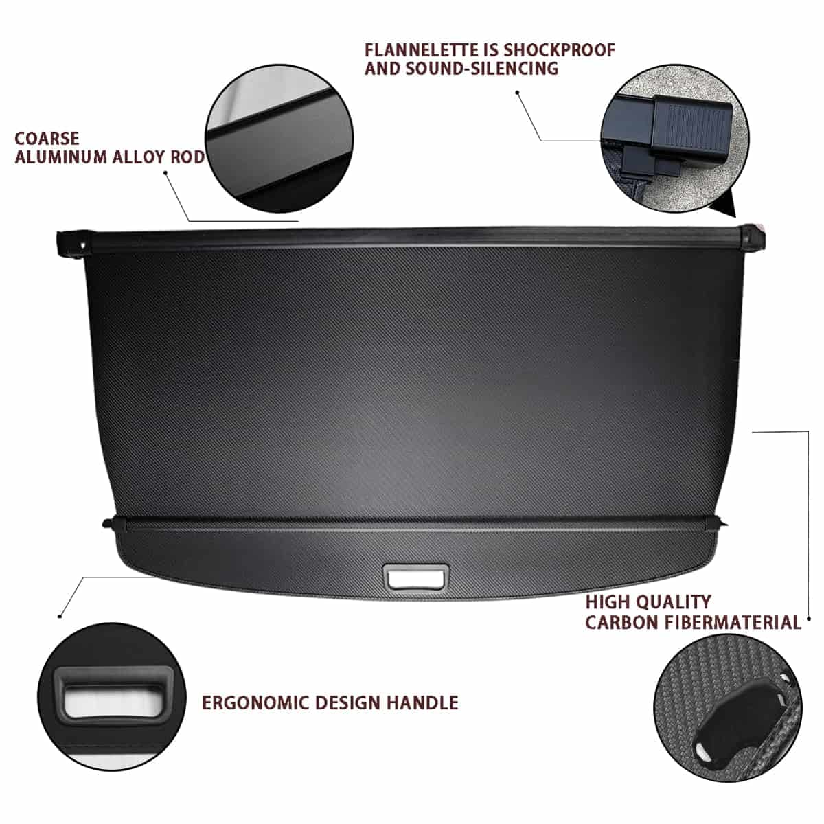 Cubierta de carga compatible con Mercedes-Benz GLC - Imagen 3