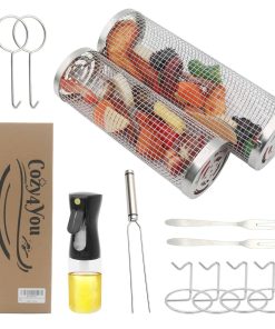 Cestas de Parrilla Giratorias de Acero Inoxidable 304