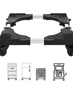 Soporte de Nevera Ajustable WKKLQ con 4 Ruedas Universales