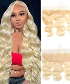 Cierre de Encaje Frontal 613 13x4 HD Transparente de 100%