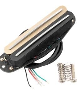 Musiclily Pastilla Humbucker Hot Rail Alnico 5 Zebra para