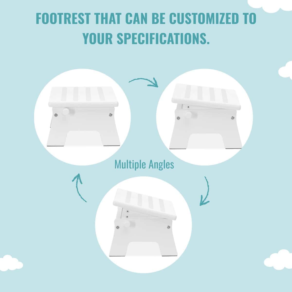 Dream On Me Ease-Up Reposapiés de lactancia ajustable en - Imagen 6