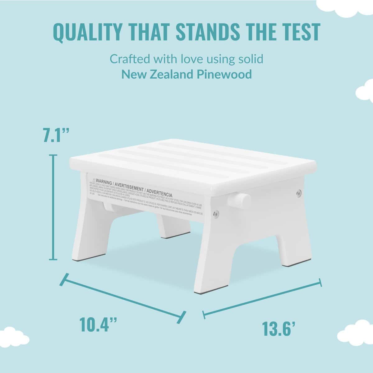 Dream On Me Ease-Up Reposapiés de lactancia ajustable en - Imagen 4