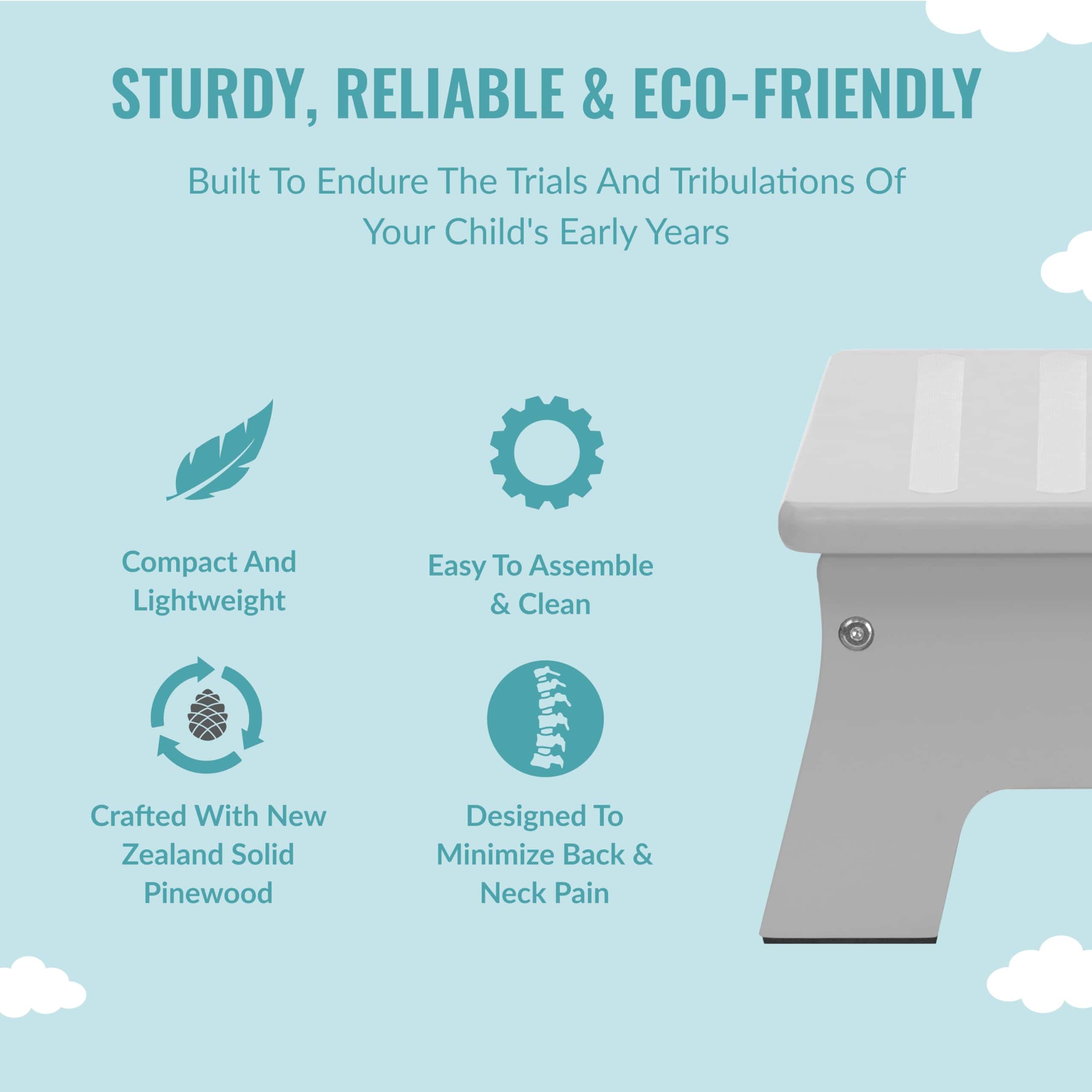 Dream On Me Ease-Up Ajustable Reposapiés de lactancia en - Imagen 5