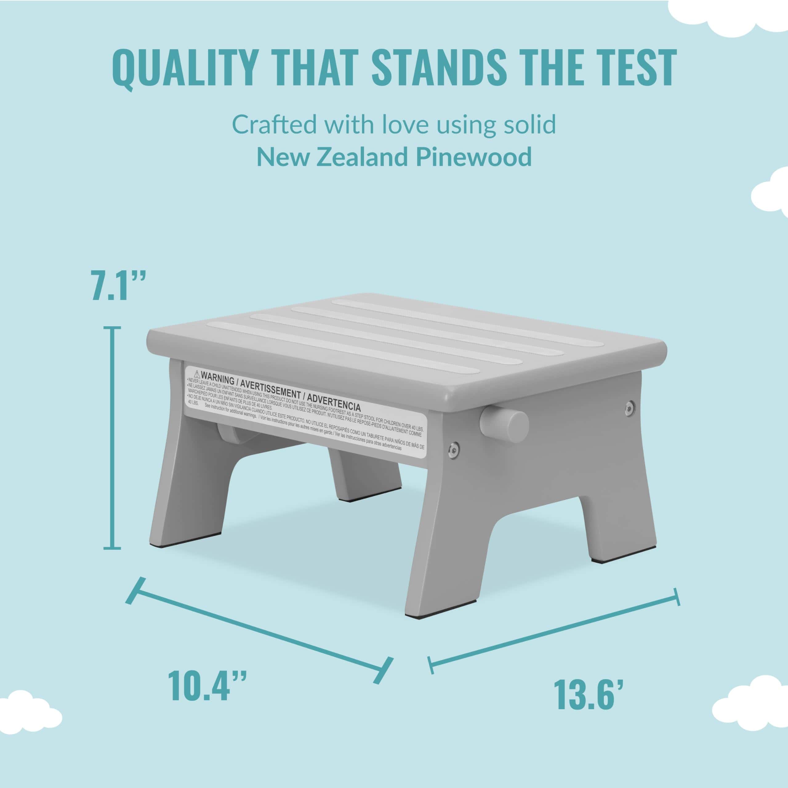 Dream On Me Ease-Up Ajustable Reposapiés de lactancia en - Imagen 4