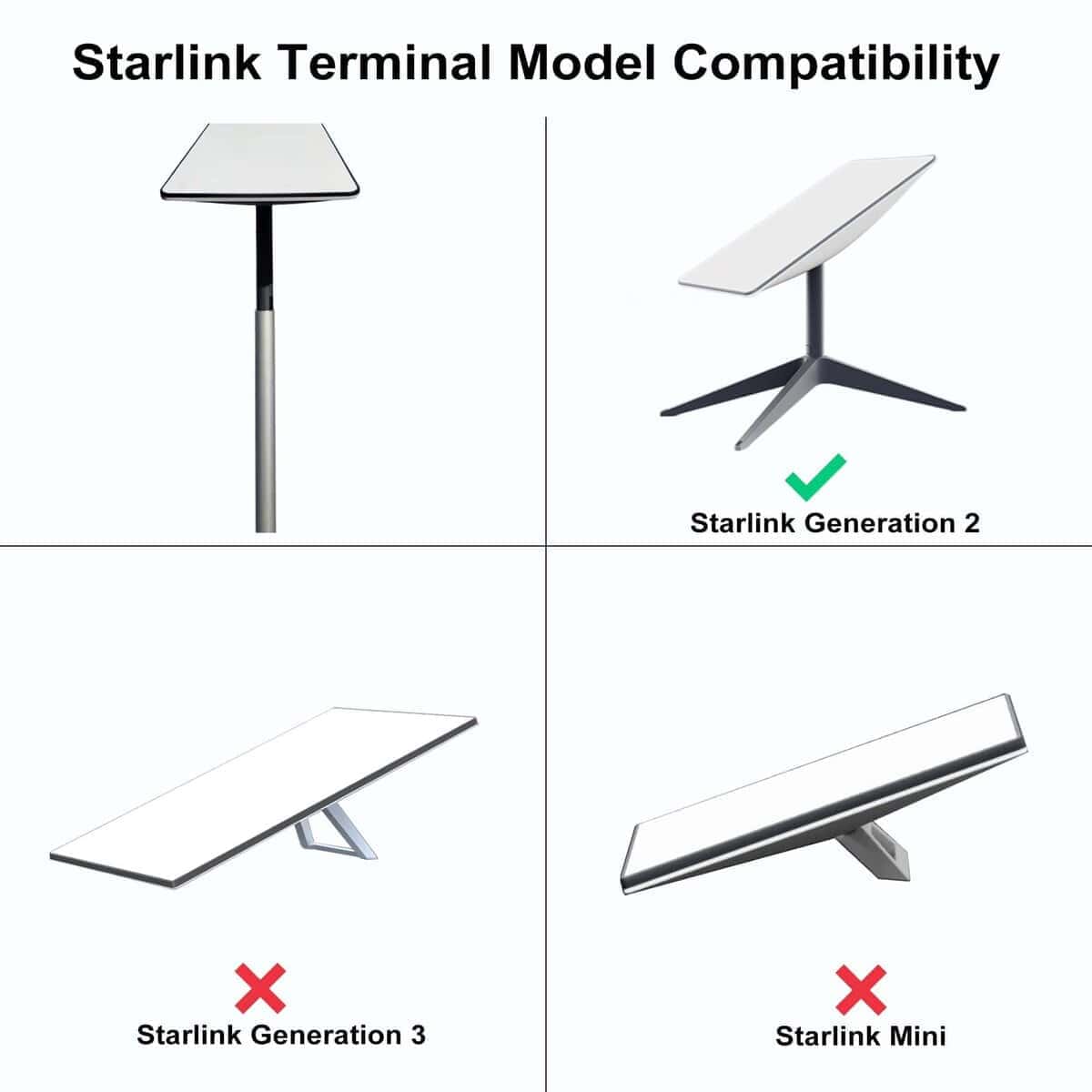 Poste telescópico de EEZ RV Products con adaptador Starlink - Imagen 3