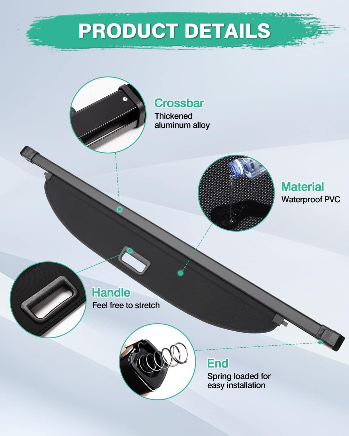 Cubierta de carga para Genesis GV70 2022-2025 Accesorios - Imagen 7