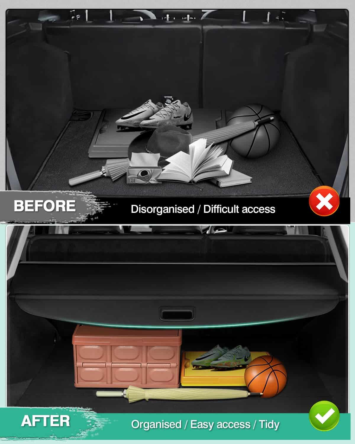 Cubierta de carga para Genesis GV70 2022-2025 Accesorios - Imagen 3