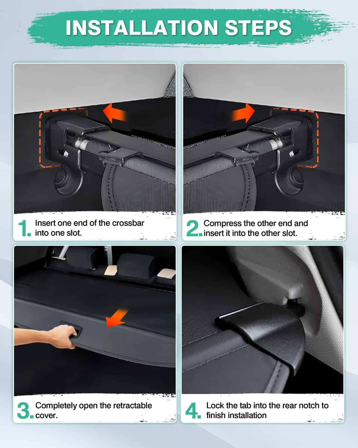 Cubierta de carga para Genesis GV70 2022-2025 Accesorios - Imagen 6