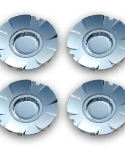 Tapas de cubo de rueda cromadas FUSCH 4PCS (Fits 20" 5