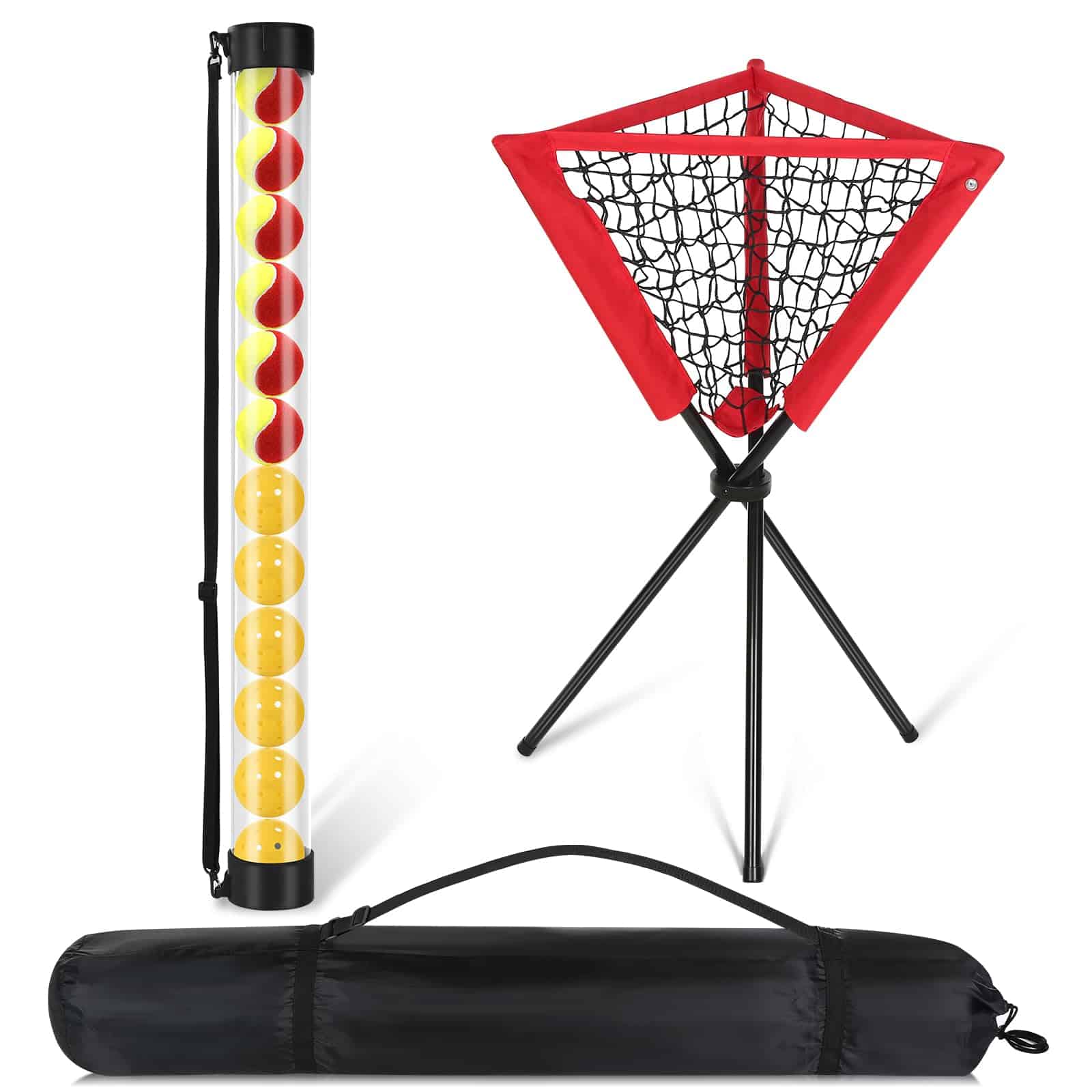 Recogedor de Pelotas X-ACE y Canasta para Pickleball o