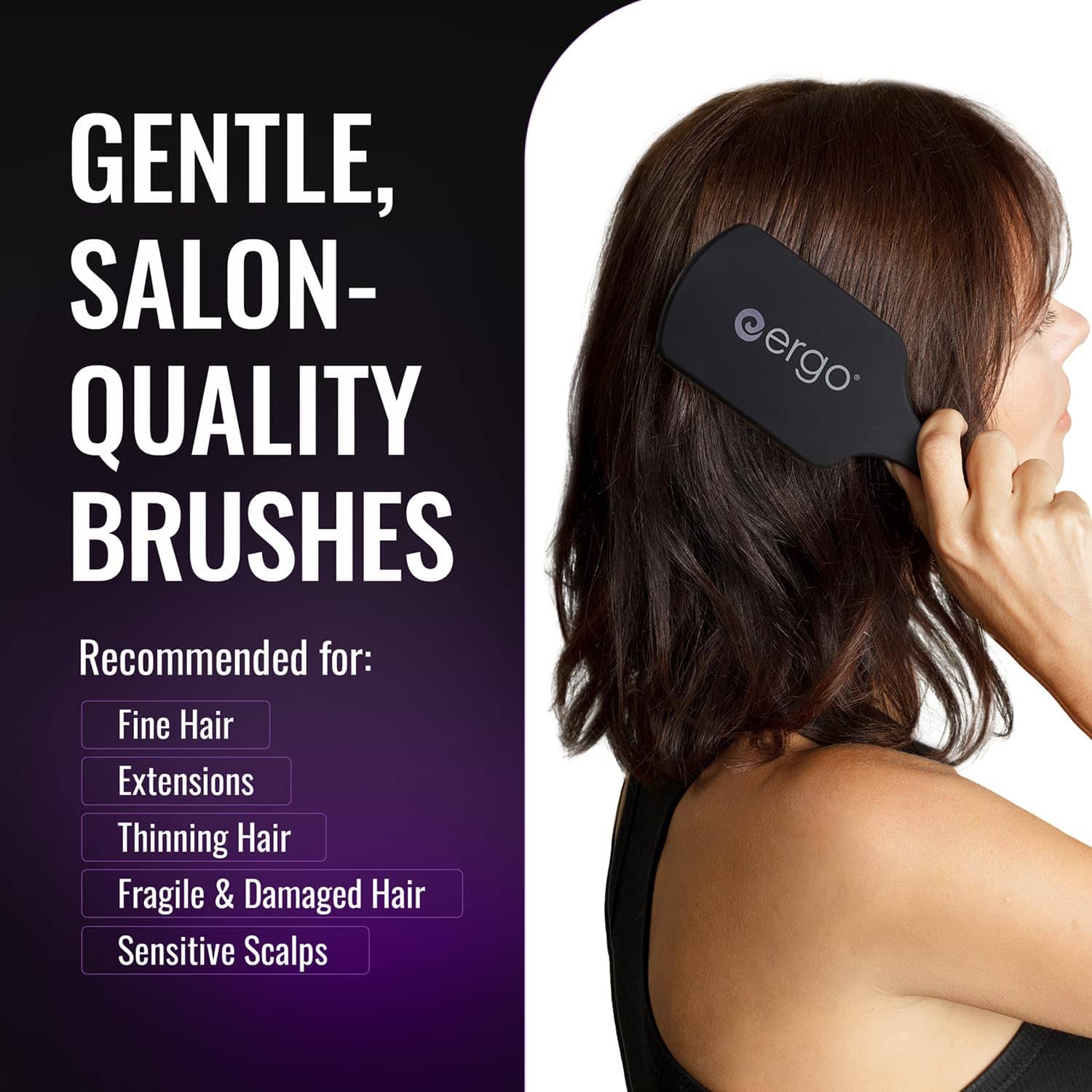 Cepillo Mini Paddle Super Gentle de Ergo para Secado con - Imagen 3