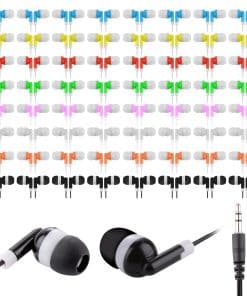 Paquete de 100 auriculares para niños Ladont para salón de