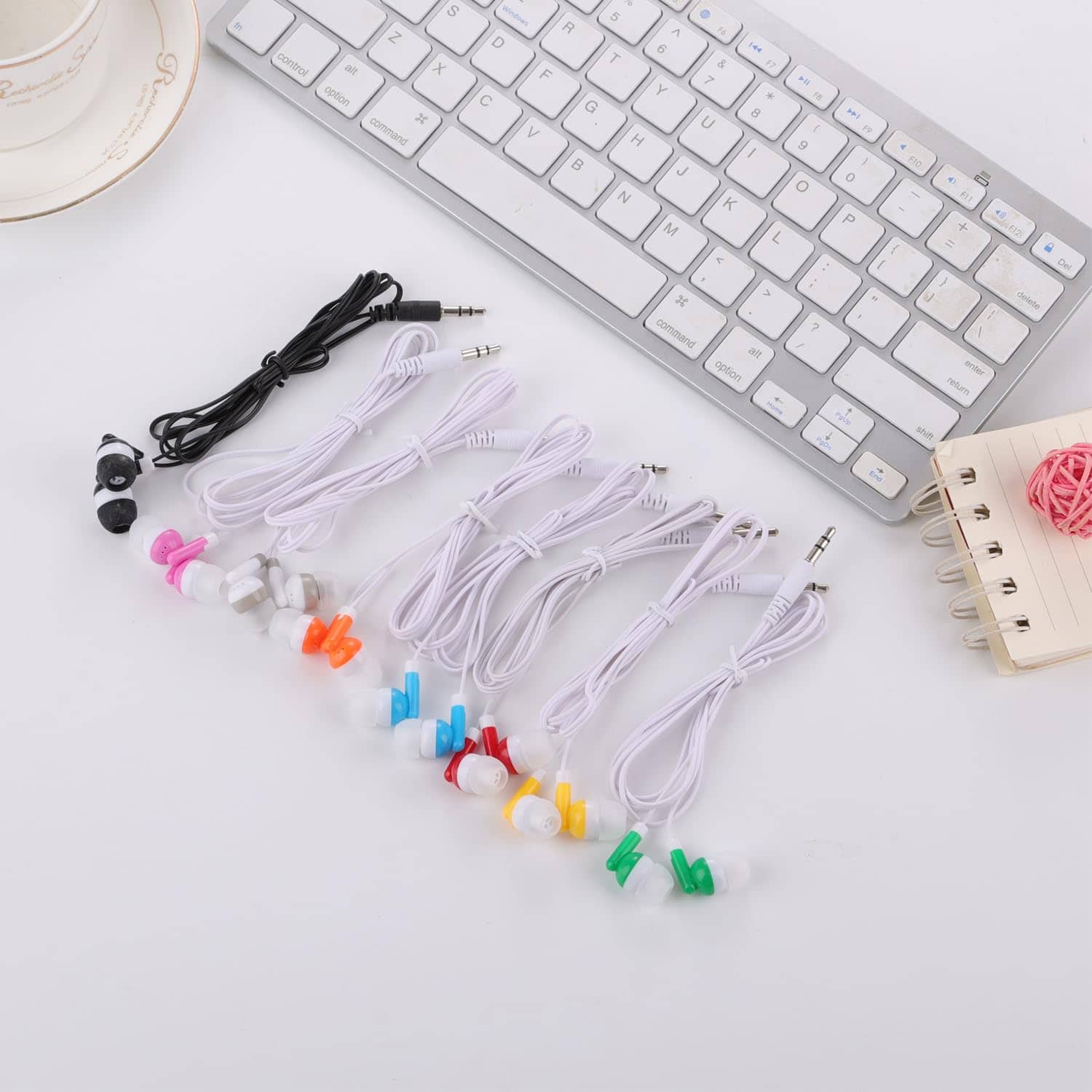 Paquete de 100 auriculares para niños Ladont para salón de - Imagen 7