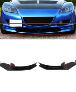 SCITOO Matte Black Front Bumper Lip MS-Style para 2004-2008
