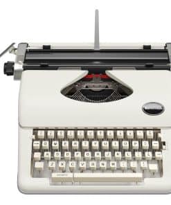 Máquina de escribir clásica manual, decoración de máquina