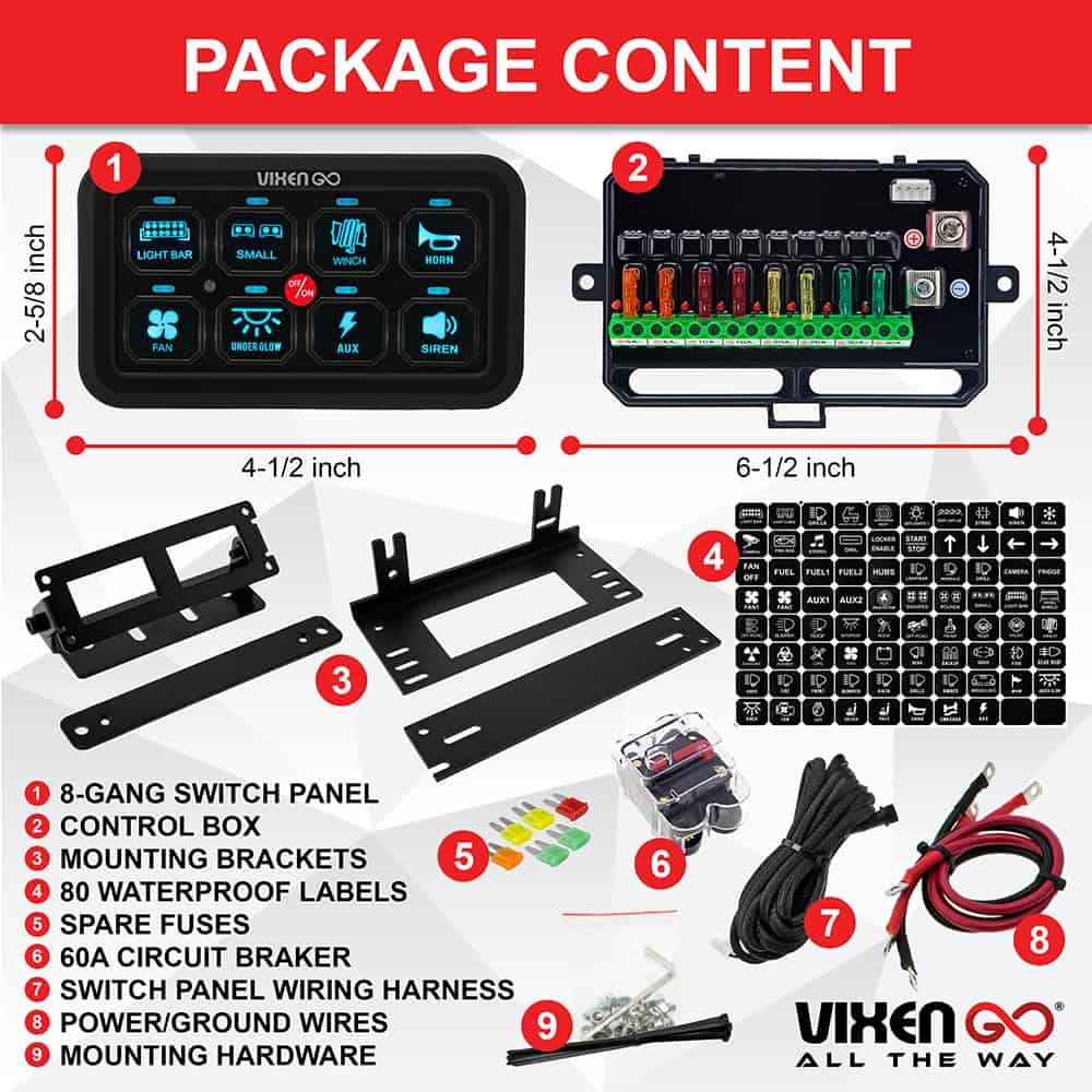 Panel de Interruptores Vixen Go 8 - Caja de Control de - Imagen 3