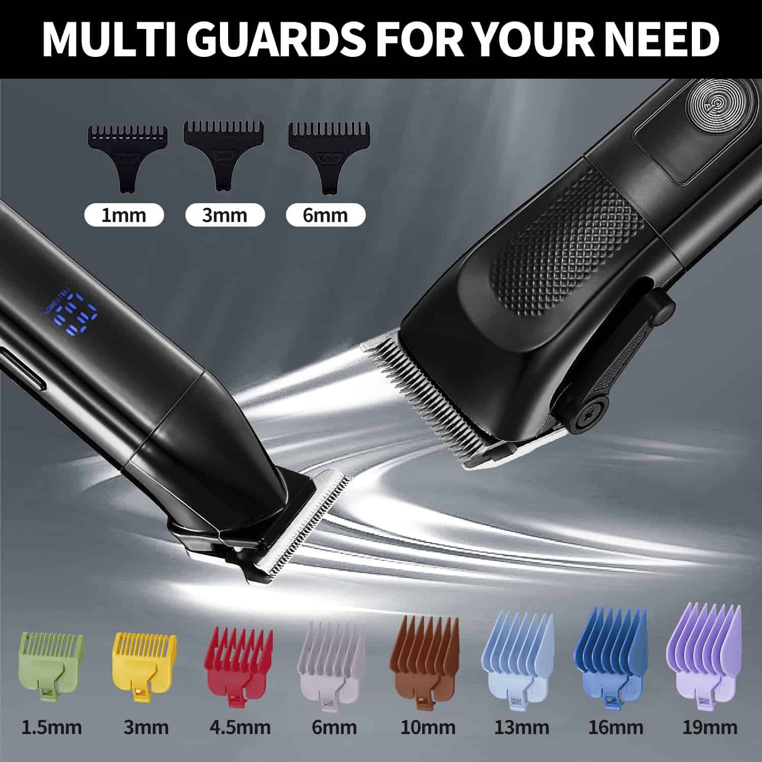 Set de Cortadoras de Cabello Roziapro para Hombres Cortes - Imagen 9