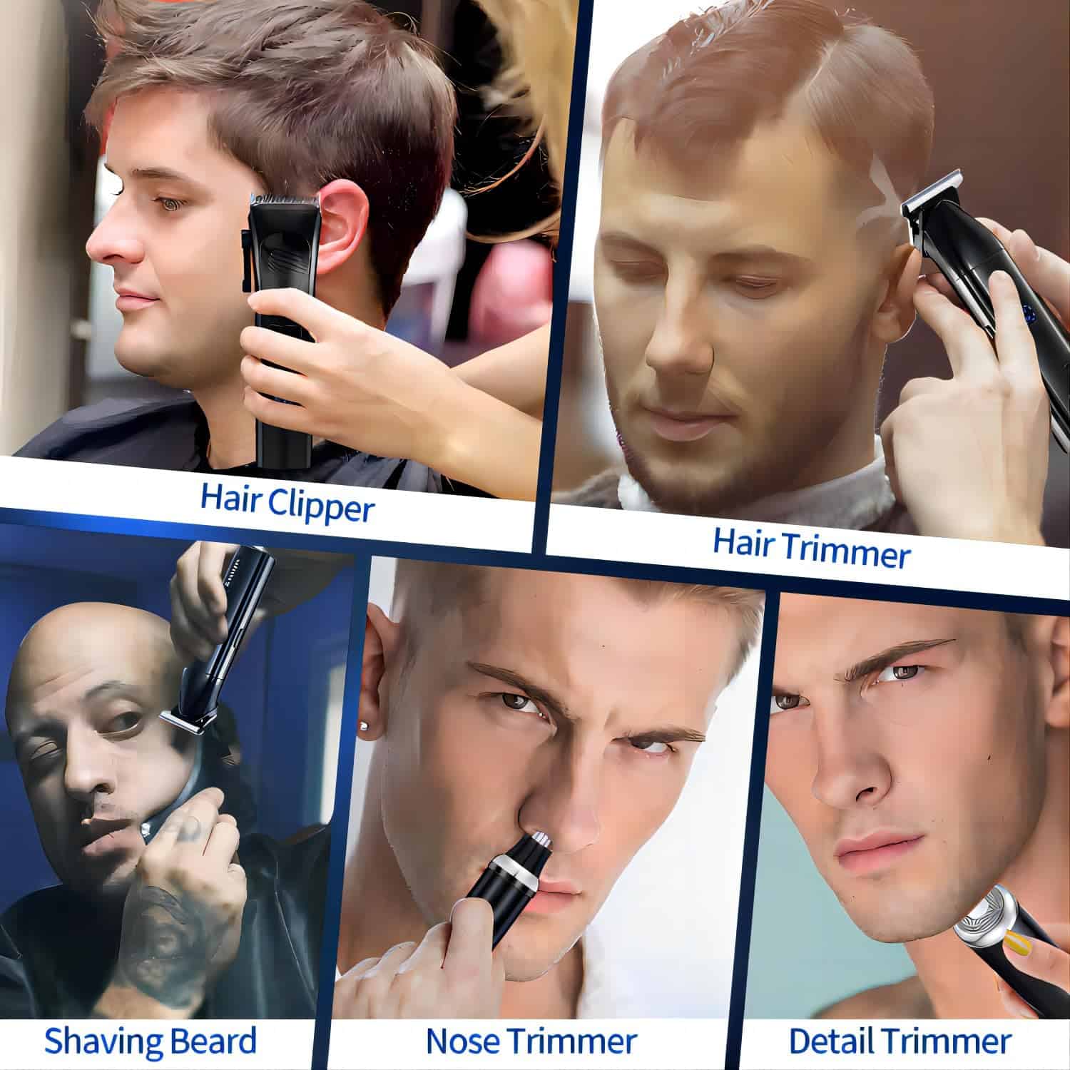 Set de Cortadoras de Cabello Roziapro para Hombres Cortes - Imagen 5