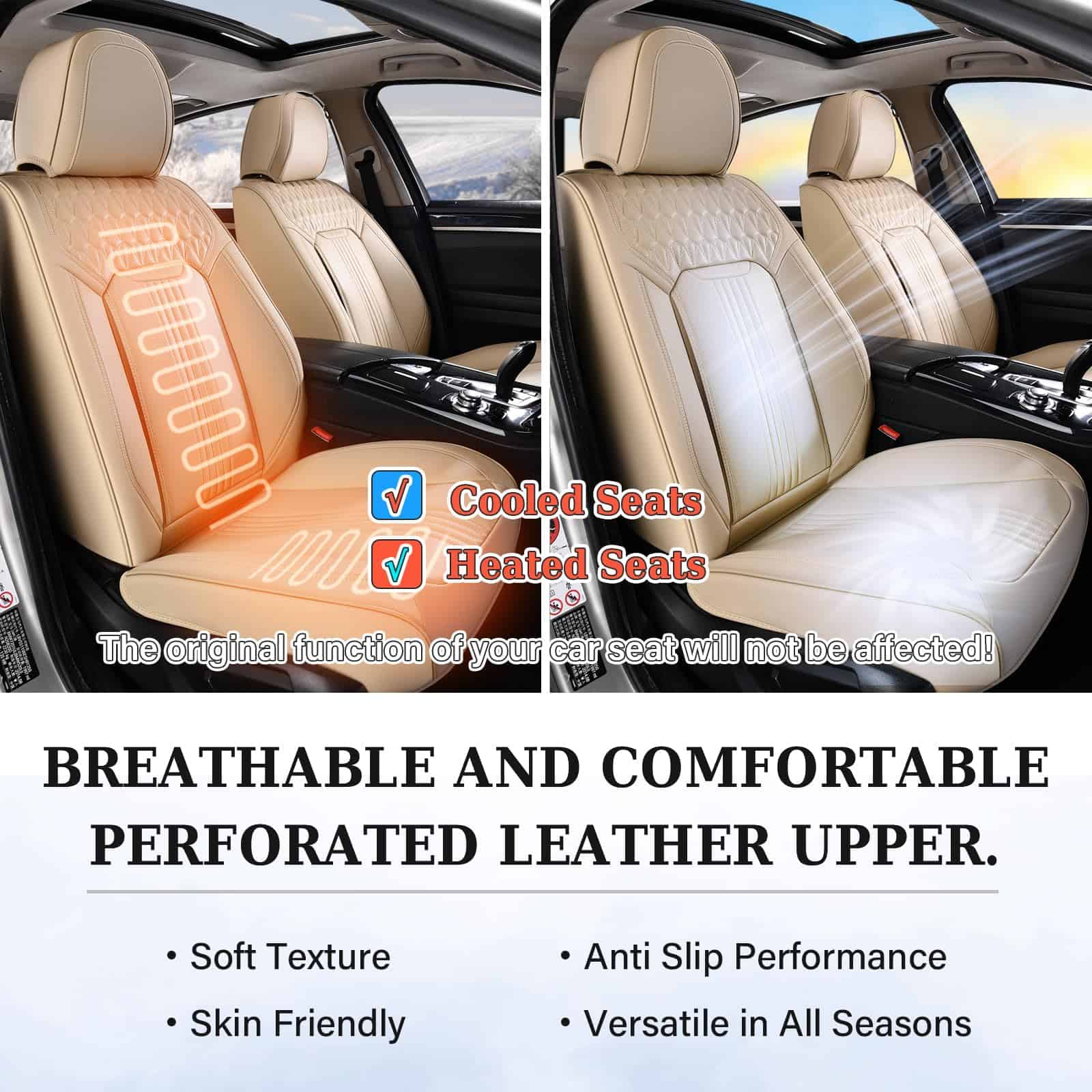 Fundas para Asientos Coverado, Juego -Beige - Imagen 9