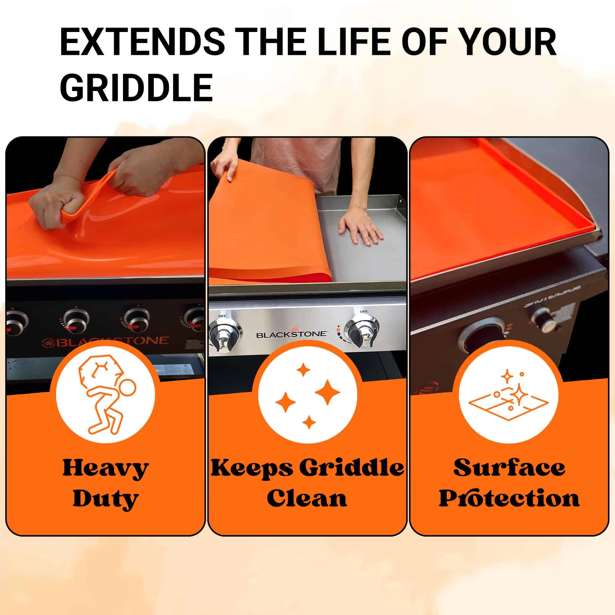 28" Tapete Griddle de Silicona Premium para Accesorios de - Imagen 6