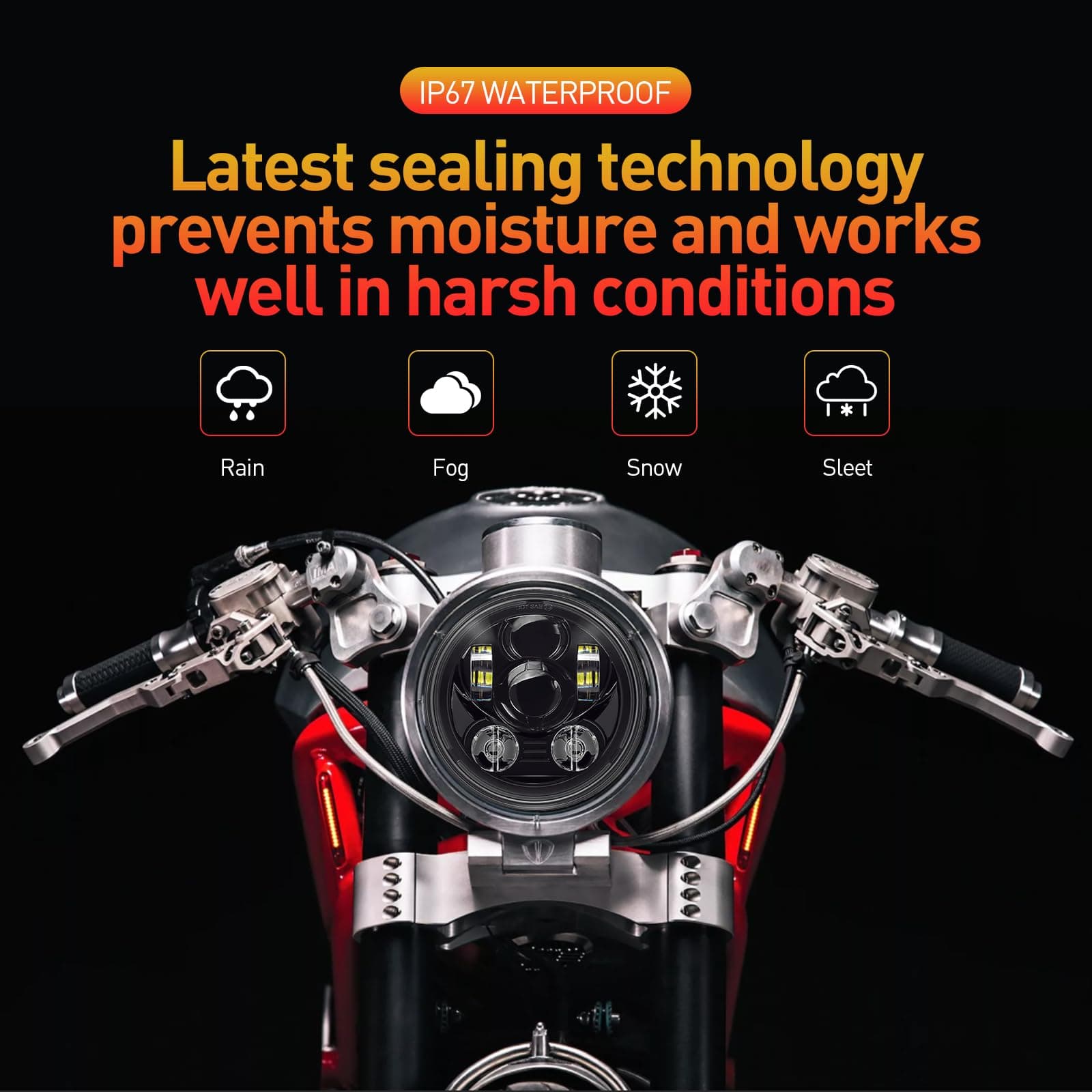 Faros LED para motocicleta de 5-3/4 pulgadas 5.75 pulgadas - Imagen 3