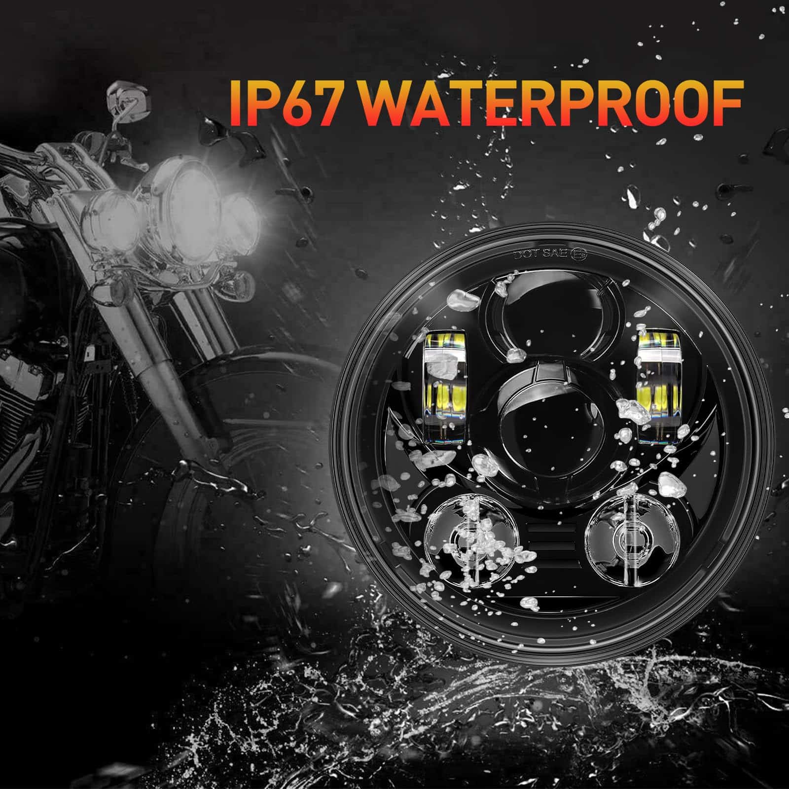 Faros LED para motocicleta de 5-3/4 pulgadas 5.75 pulgadas - Imagen 5