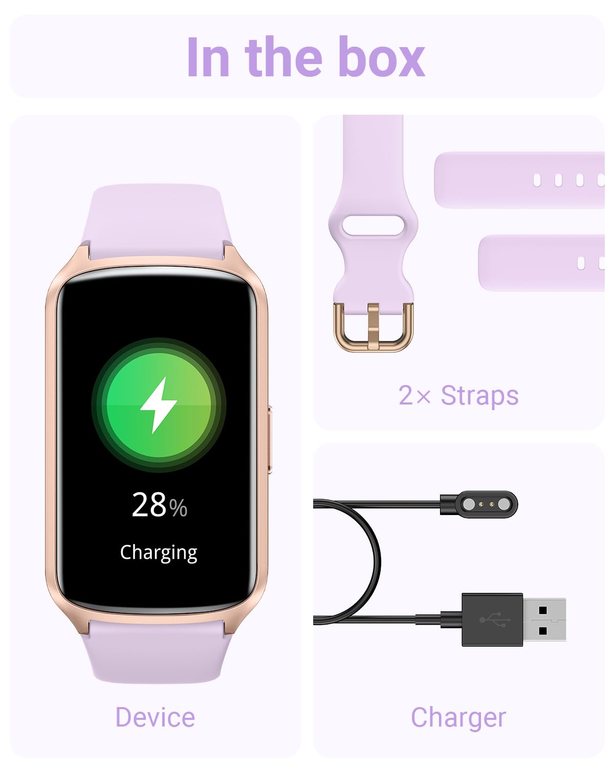 Amzhero Health Fitness Tracker con Ritmo Cardíaco 24/7, - Imagen 8