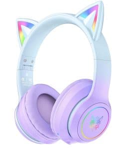 ONITOON Auriculares Bluetooth con Orejas de Gato y