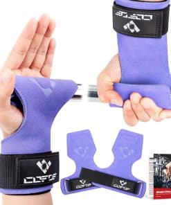 COFOF Weight Lifting Wrist Strap, Doble -Morado