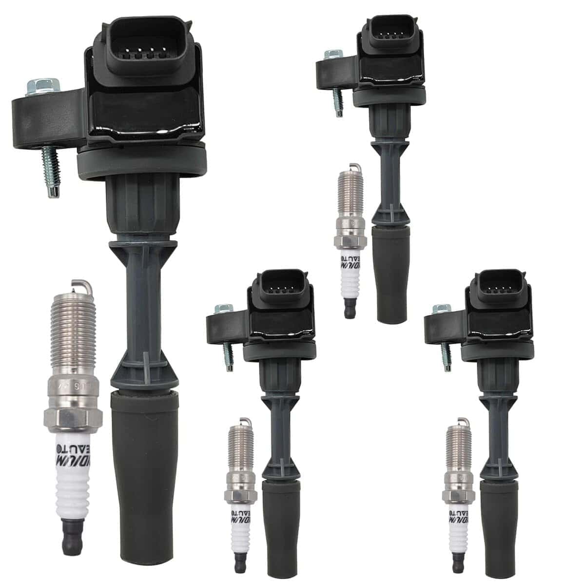 Conjunto de bobina de encendido UF680 12654078 y bujías de