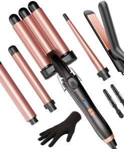 Plancha de Pelo con Rizador 5 en 1 - Set de Rizador de Pelo