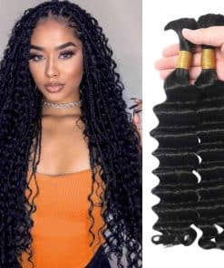 Cabello Humano suelto Profundo Wave Angie Queen para