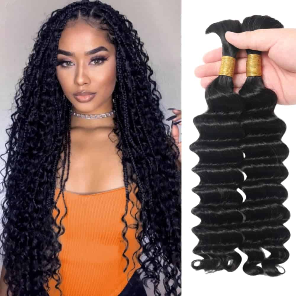 Cabello Humano suelto Profundo Wave Angie Queen para