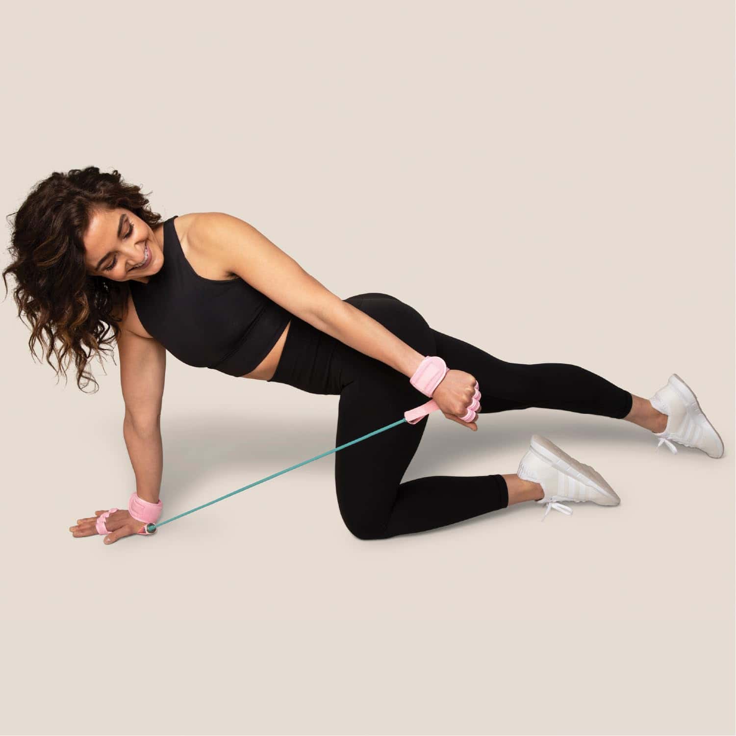 Guantes de Ejercicio para Gimnasio en Casa con Banda de - Imagen 7