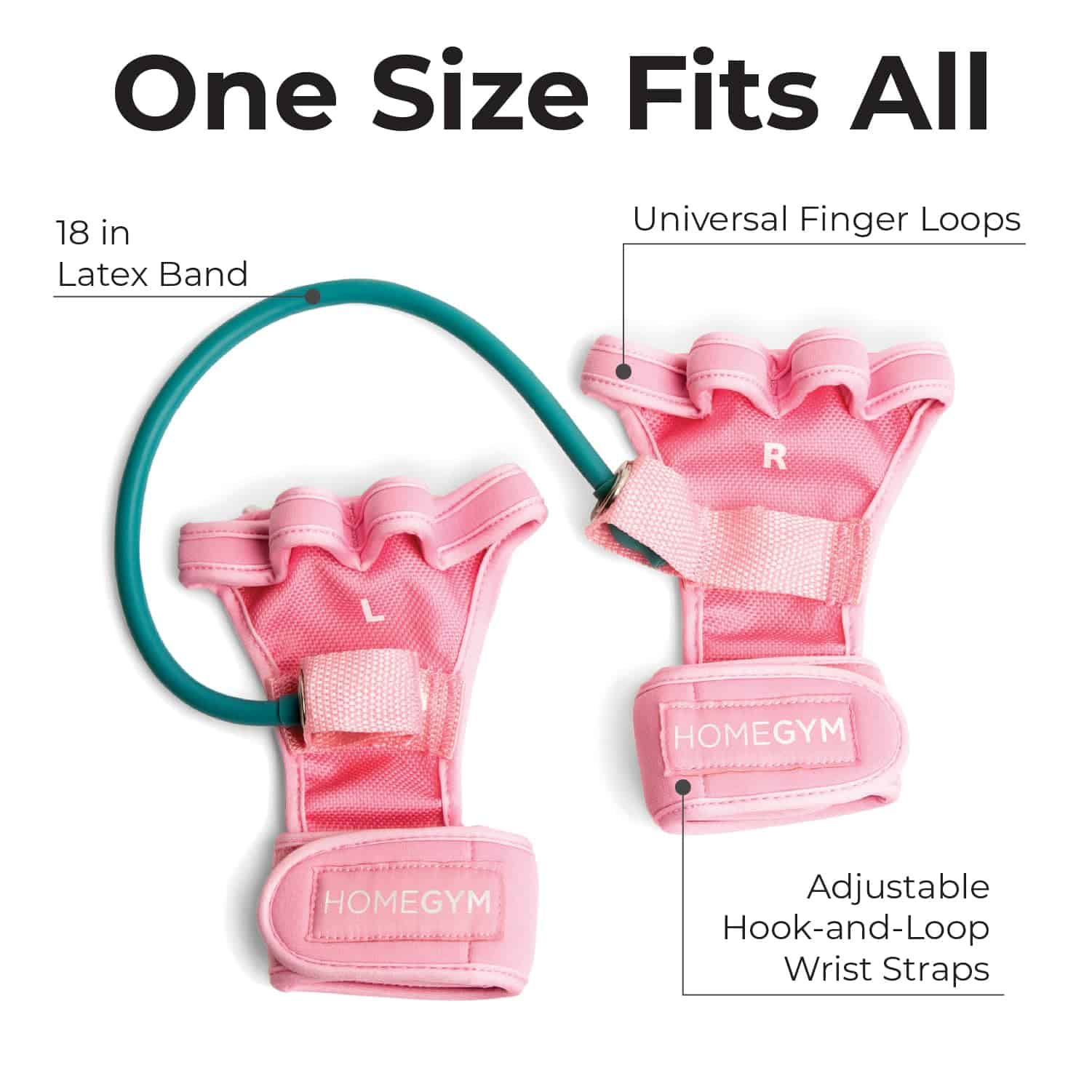 Guantes de Ejercicio para Gimnasio en Casa con Banda de - Imagen 3