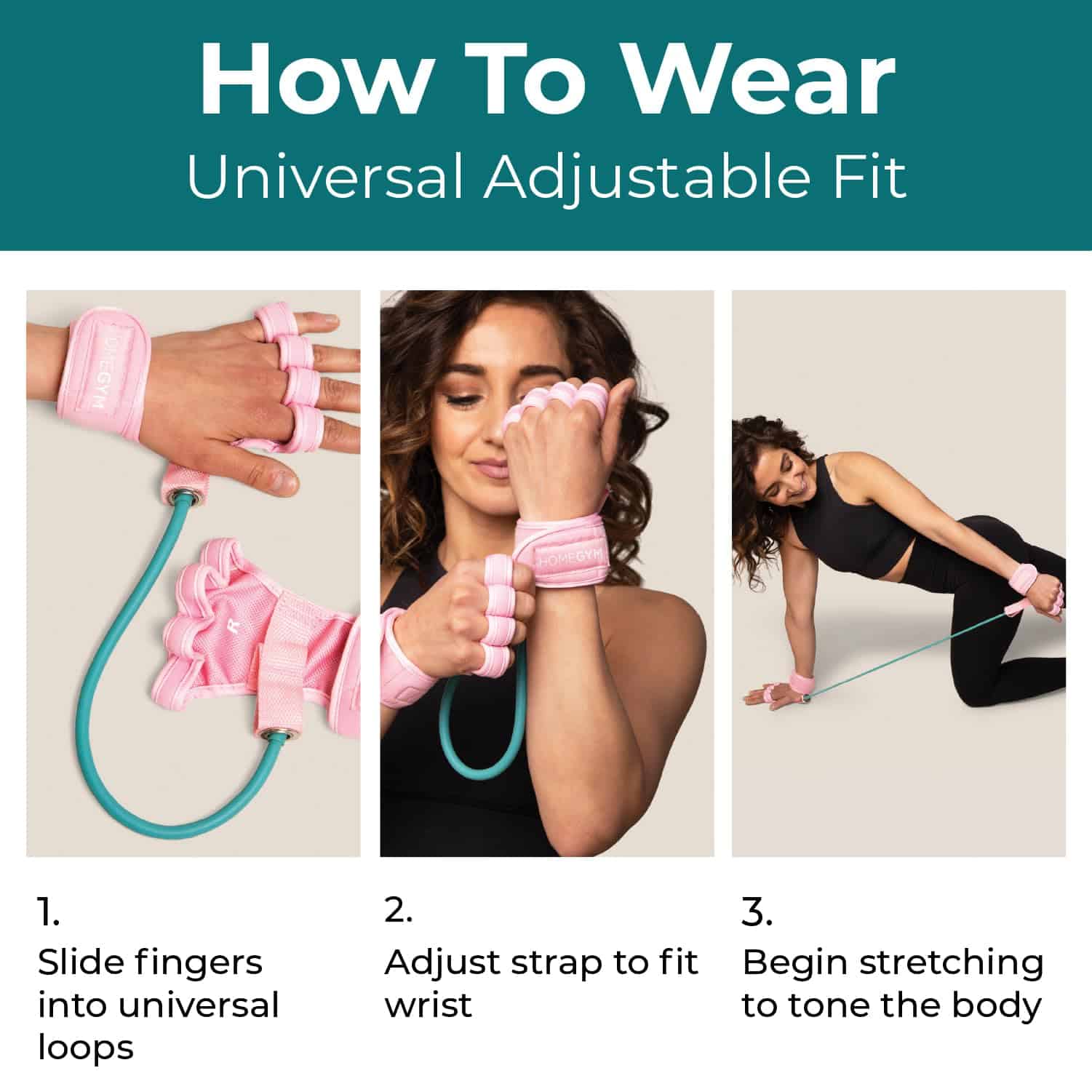 Guantes de Ejercicio para Gimnasio en Casa con Banda de - Imagen 5