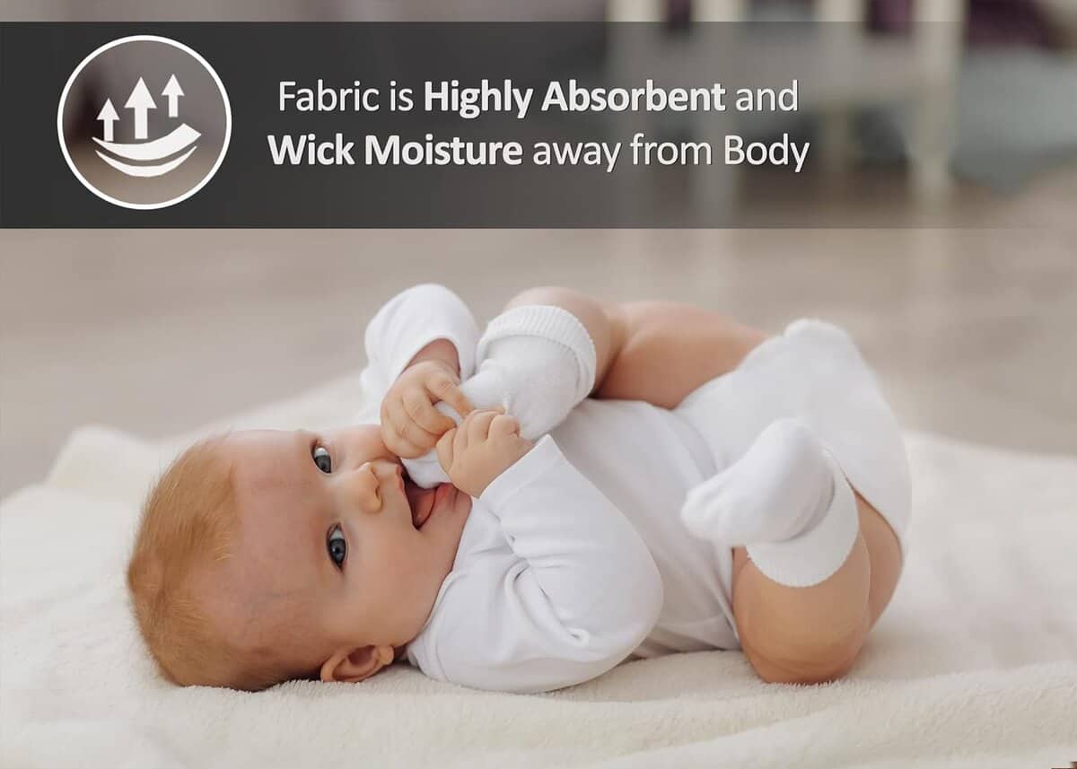 Paquete de 36 pañales de tela planos Birdseye RUVANTI para - Imagen 6