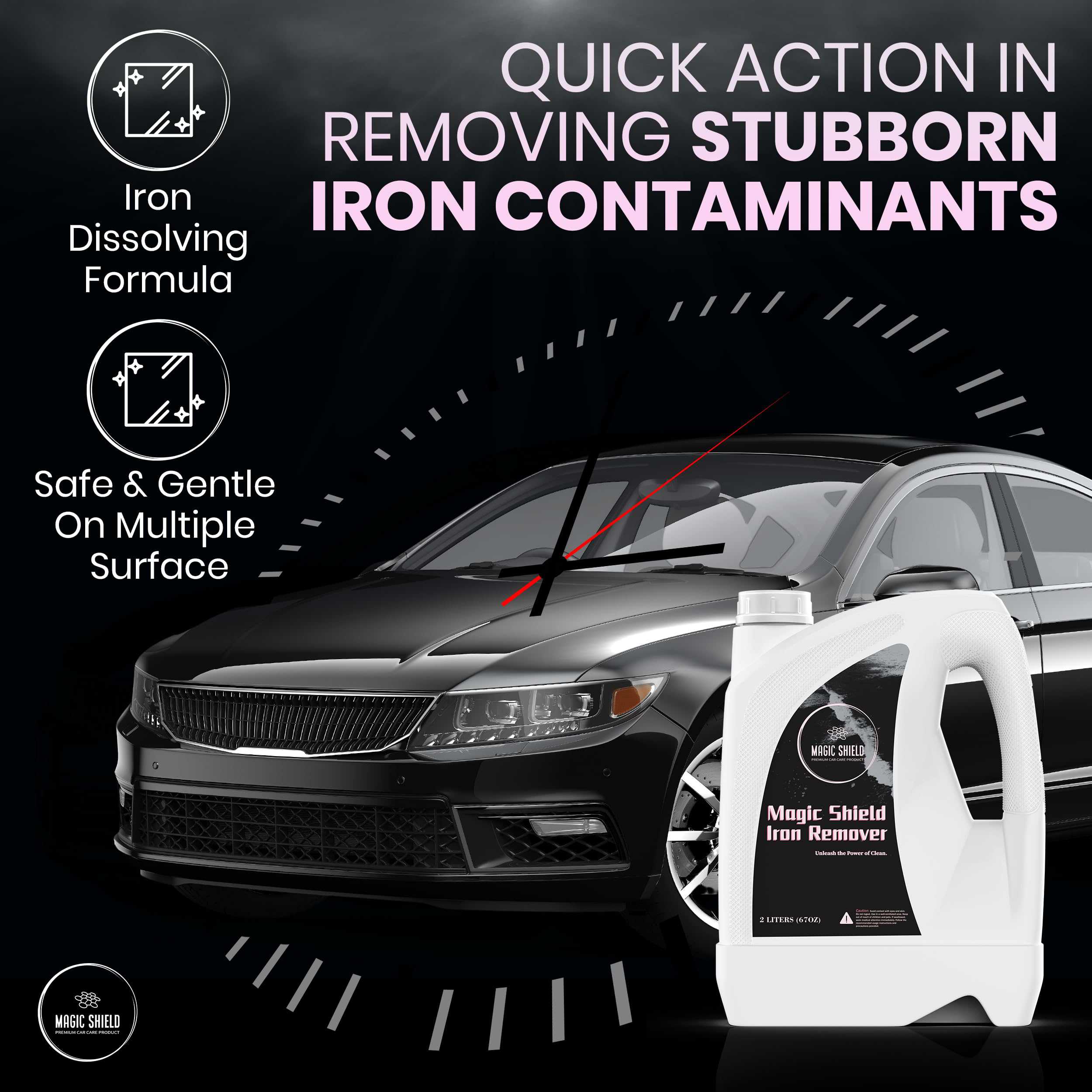 Magic Shield Removedor de Hierro en Spray para Autos 68oz - - Imagen 6