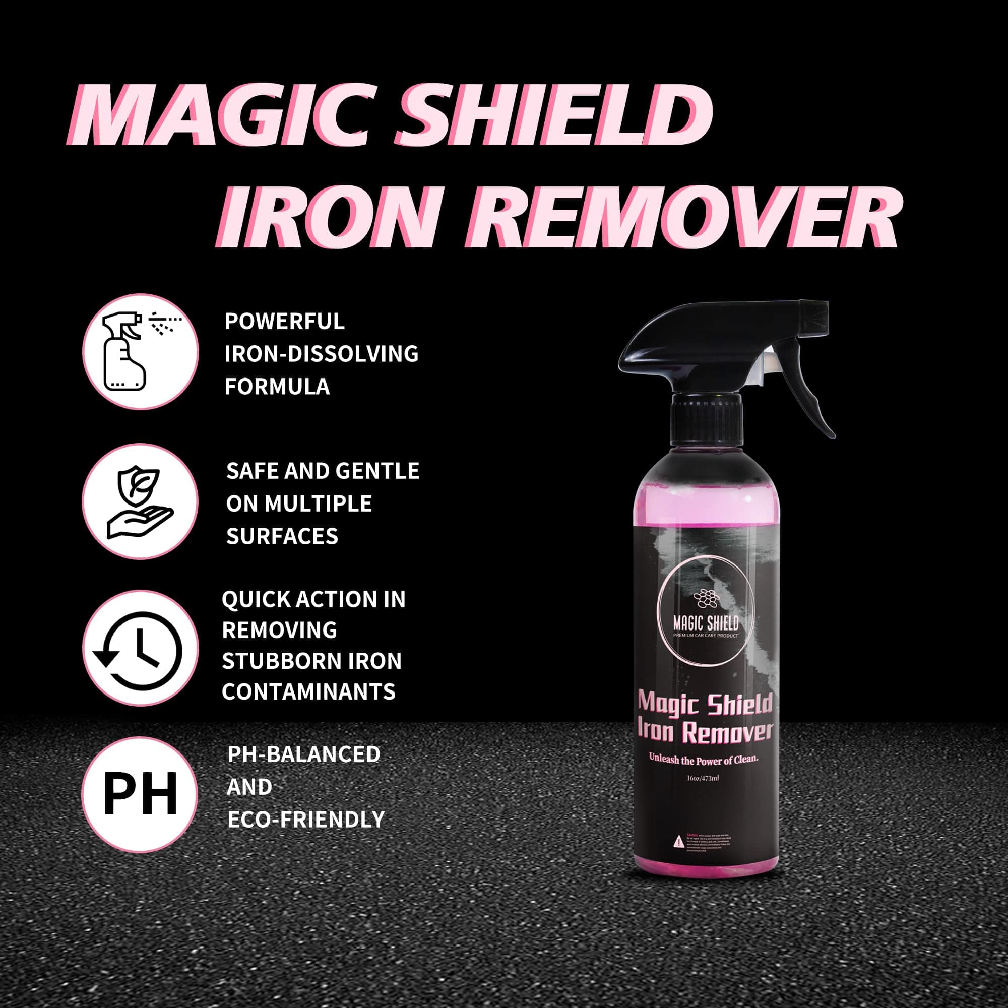 Magic Shield Removedor de Hierro en Spray para Autos 68oz - - Imagen 9