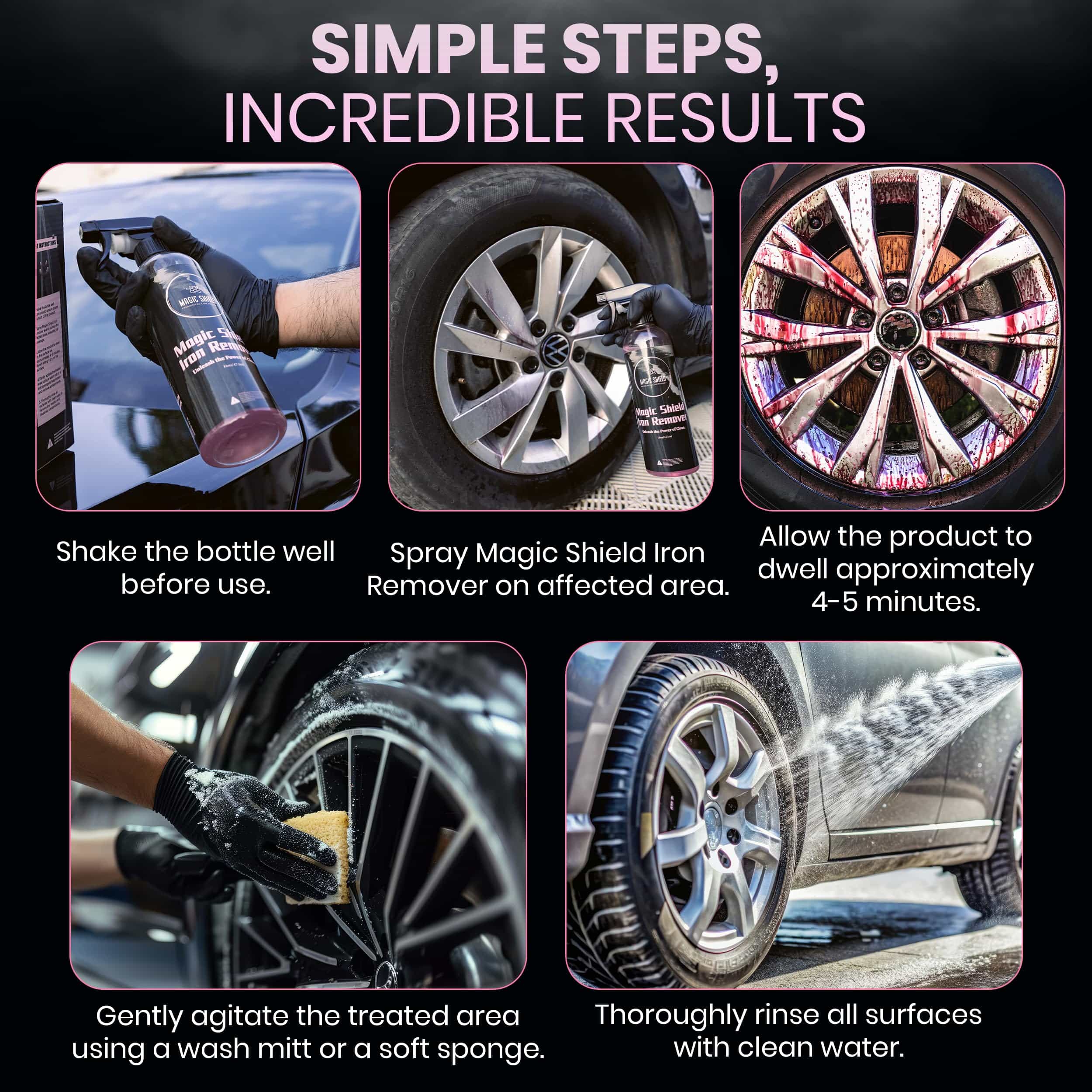 Magic Shield Removedor de Hierro en Spray para Autos 68oz - - Imagen 7