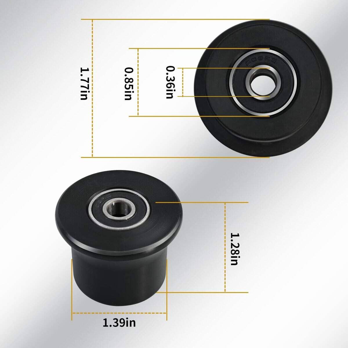 4 Ruedas de Asiento Giratorias para Carro, Riel de Asiento - Imagen 5