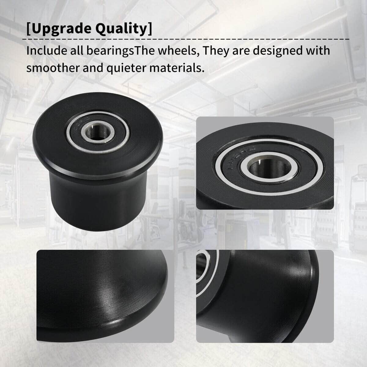 4 Ruedas de Asiento Giratorias para Carro, Riel de Asiento - Imagen 8