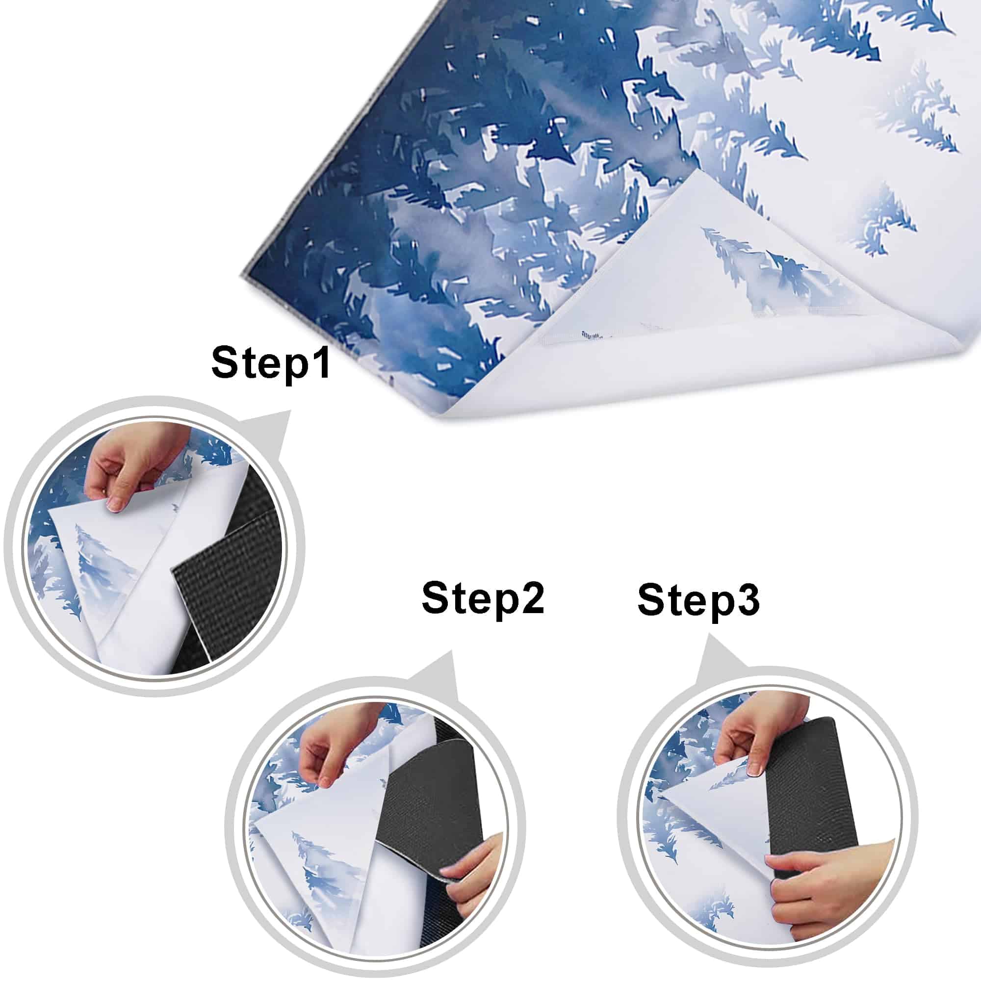 Toalla de Yoga con Bolsillos en las Esquinas -Forest - Imagen 4